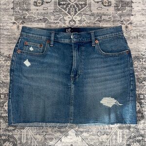 GAP Blue Mini Pencil Skirt Casual